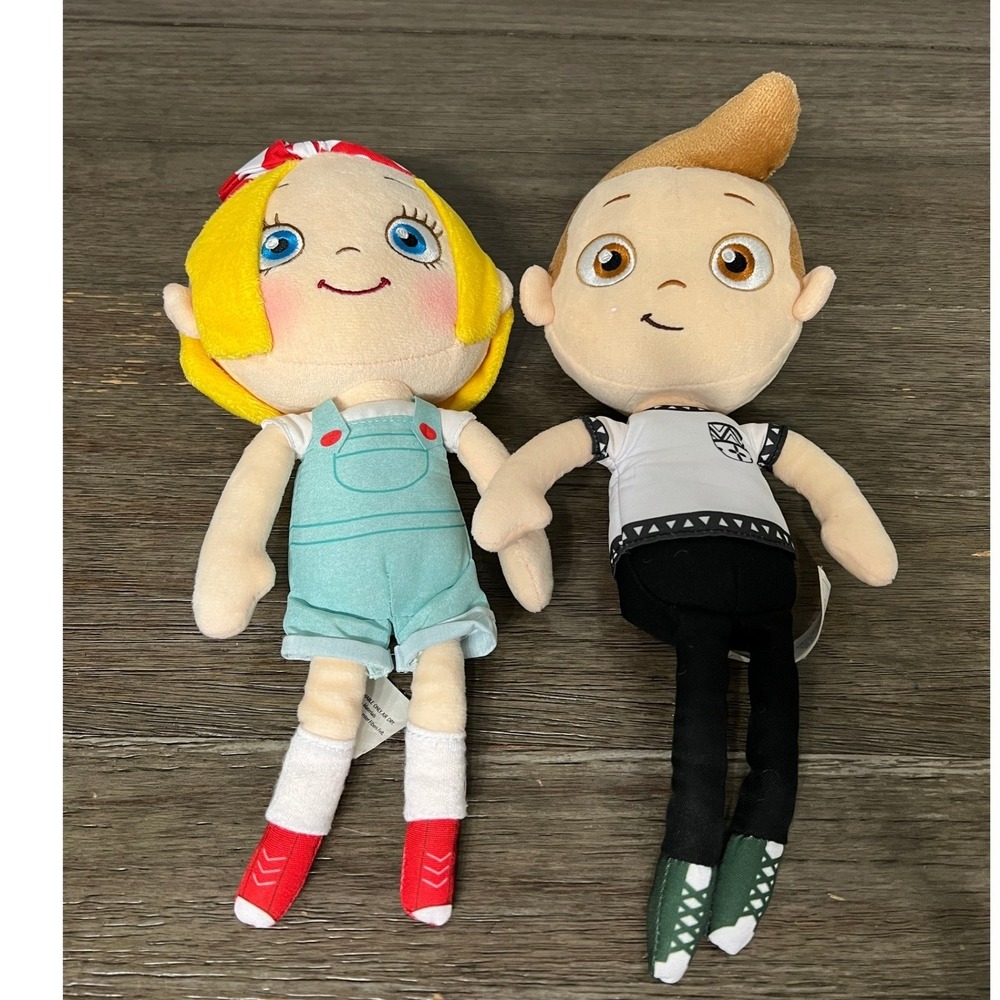 Ada Twist & Iggy Peck Plush Dolls Set Netflix Just Play Scientist Kids Toys 12"